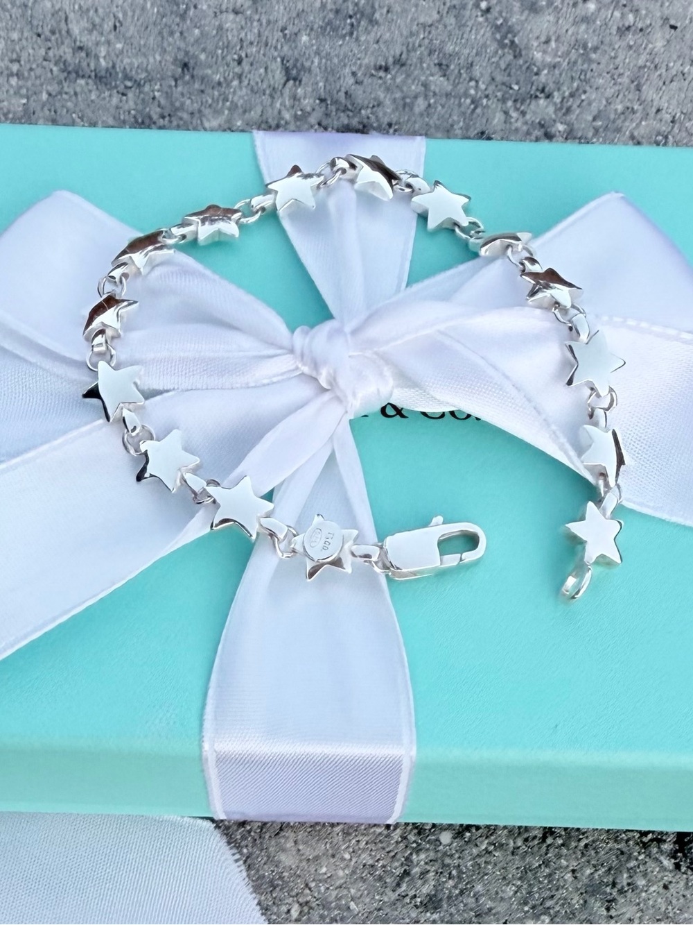 RETIRED Tiffany & Co. Star Bracelet Silver, 7.5”